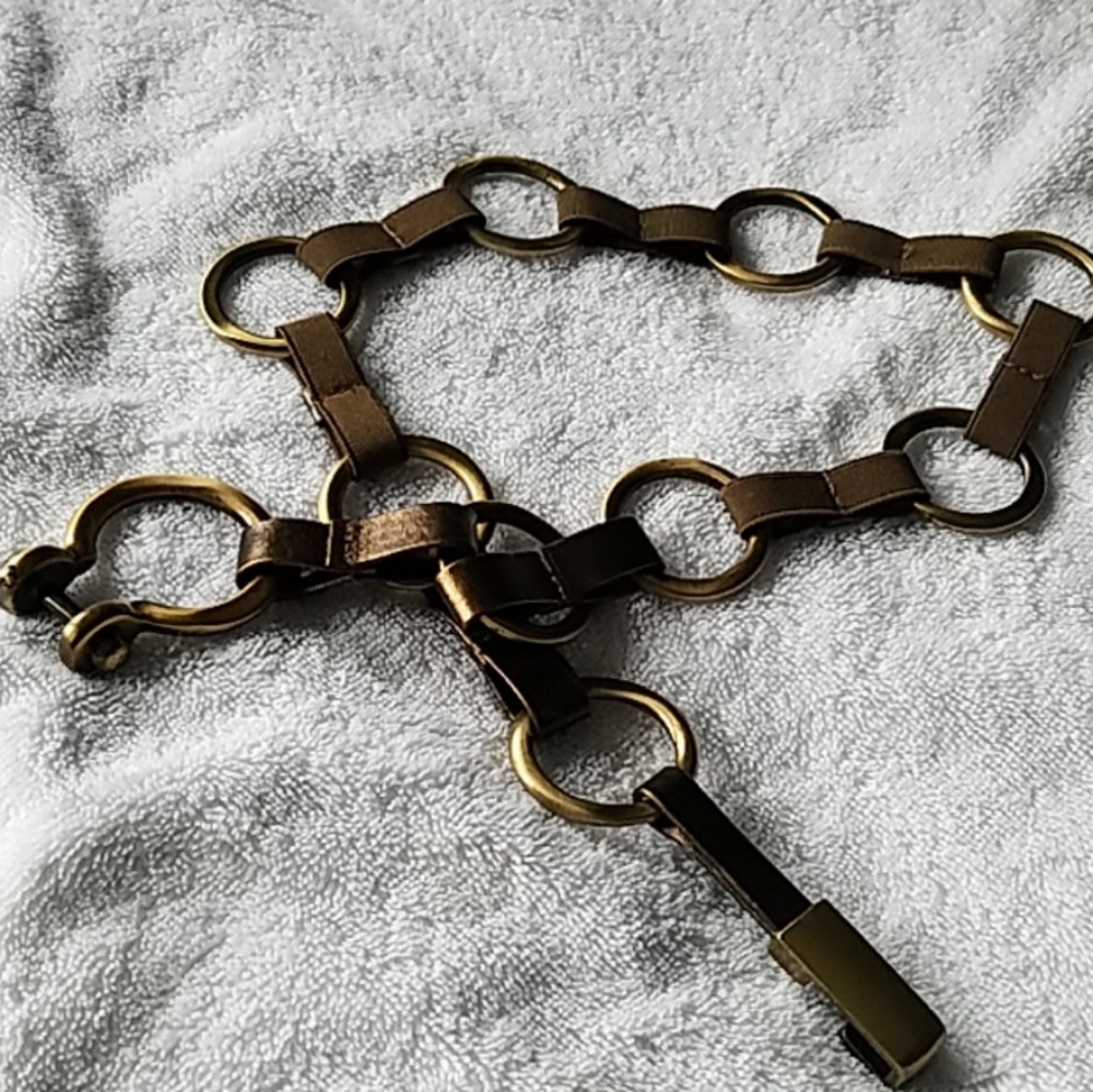 Belt Gold Medal and Brown Bows